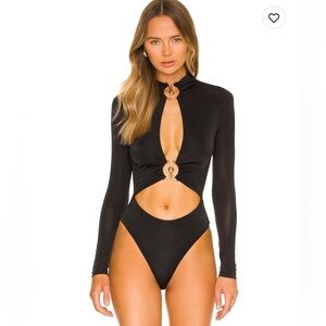 superdown Sarah Bodysuit Cut Out Black